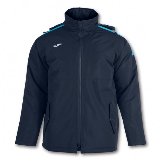 Grantham Town 3/4 Anorak - Navy / Fluor Turquoise