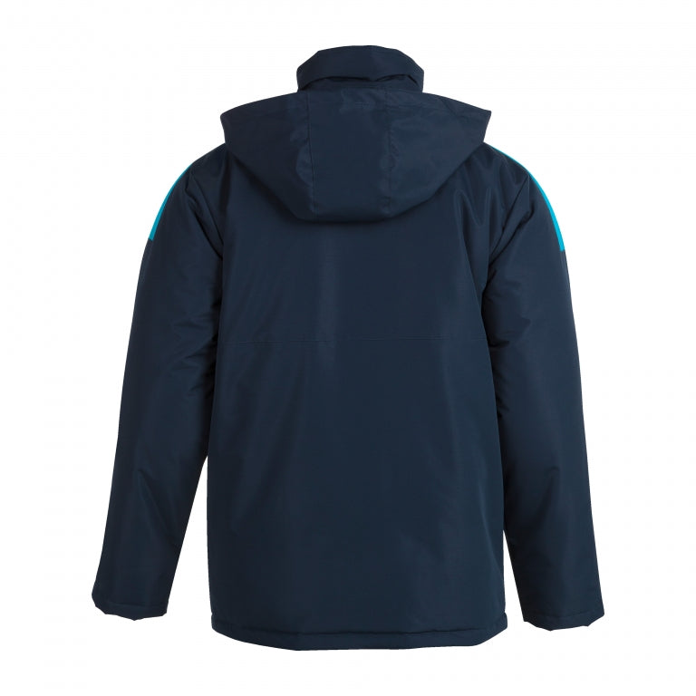 Grantham Town 3/4 Anorak - Navy / Fluor Turquoise