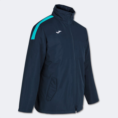 Grantham Town 3/4 Anorak - Navy / Fluor Turquoise