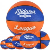 Midwest League Basketball Blue/Orange